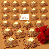 Tea Light Holders, Diwali Decor,Handmade Diyas, Diwali Gift, Home Decor, Candle Holders, Tealight Holder, Table Top, Decorative Diya